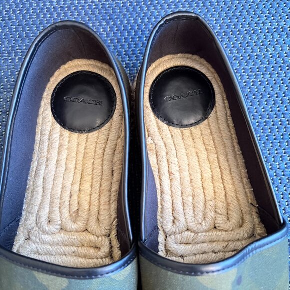 Coach Camouflage Camo Espadrilles Slip-On Flat Jute Sole Men's 10.5 - NWOT - Picture 4 of 9